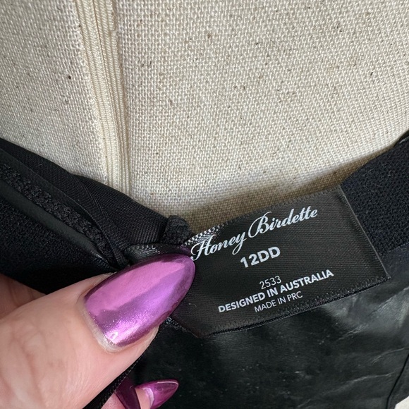 Honey Birdette Vegas Zip-Up Bodysuit Vintage - Picture 6 of 6